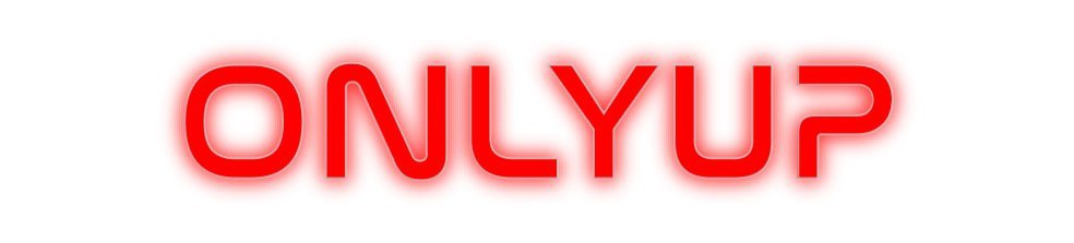 Konfiguriertes Neonschild: ONLYUP - Official Neon - led neon schild schriftzug personalisiert