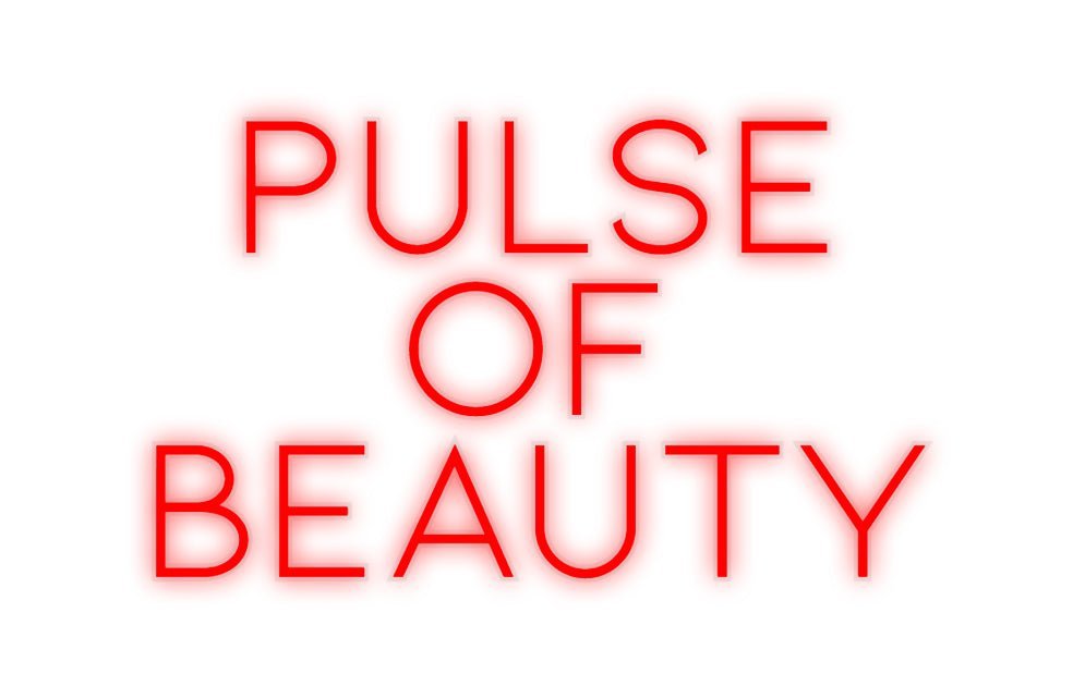 Konfiguriertes Neonschild: Pulse of Be... - Official Neon - led neon schild schriftzug personalisiert