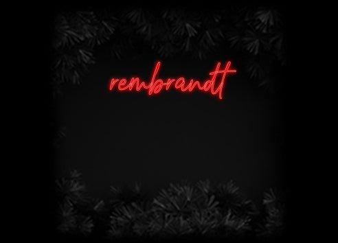 Konfiguriertes Neonschild: rembrandt - Official Neon - led neon schild schriftzug personalisiert