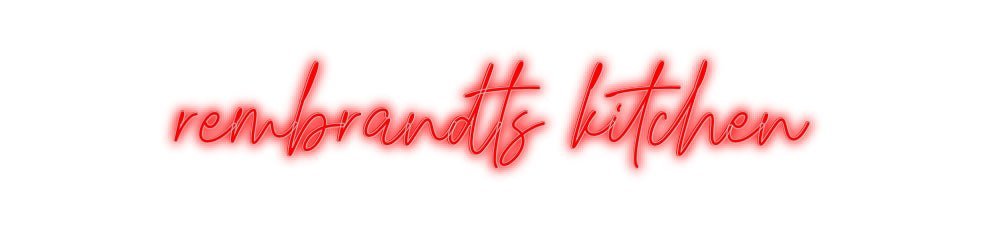 Konfiguriertes Neonschild: rembrandts ki... - Official Neon - led neon schild schriftzug personalisiert