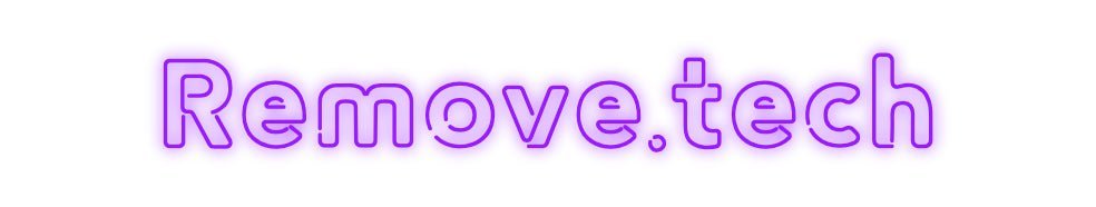 Konfiguriertes Neonschild: Remove.tech - Official Neon - led neon schild schriftzug personalisiert
