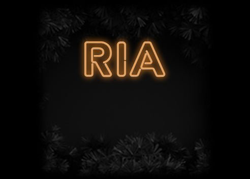 Konfiguriertes Neonschild: RIA - Official Neon - led neon schild schriftzug personalisiert