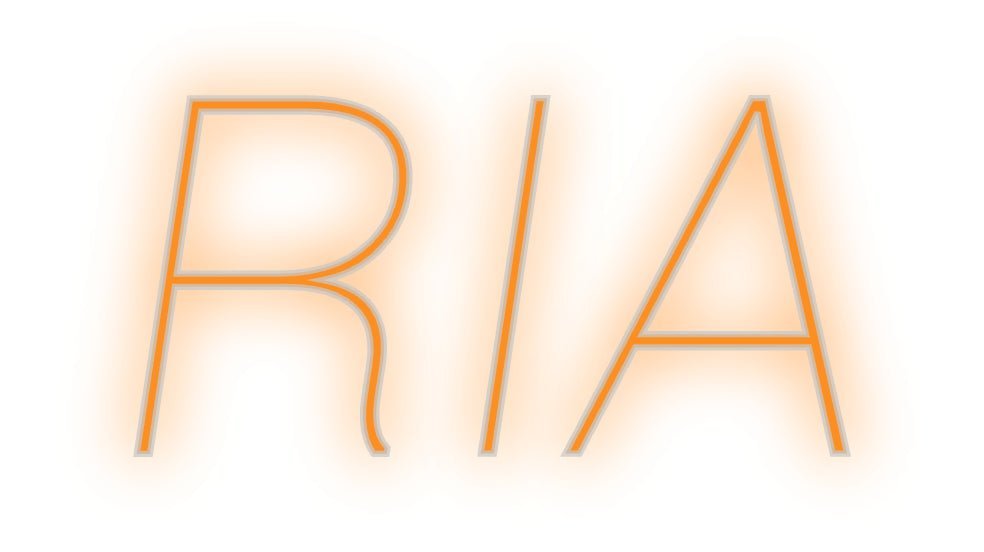 Konfiguriertes Neonschild: RIA - Official Neon - led neon schild schriftzug personalisiert