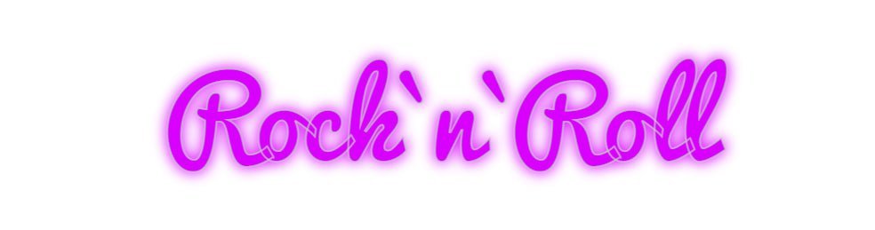Konfiguriertes Neonschild: Rock`n`Roll - Official Neon - led neon schild schriftzug personalisiert