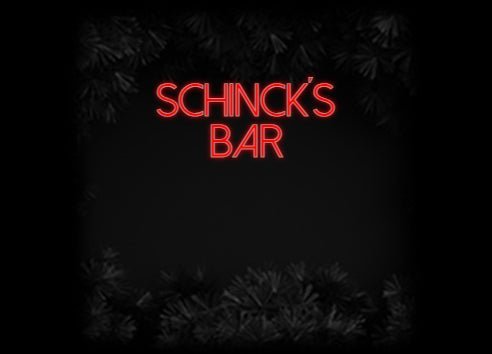 Konfiguriertes Neonschild: Schinck´s Bar - Official Neon - led neon schild schriftzug personalisiert
