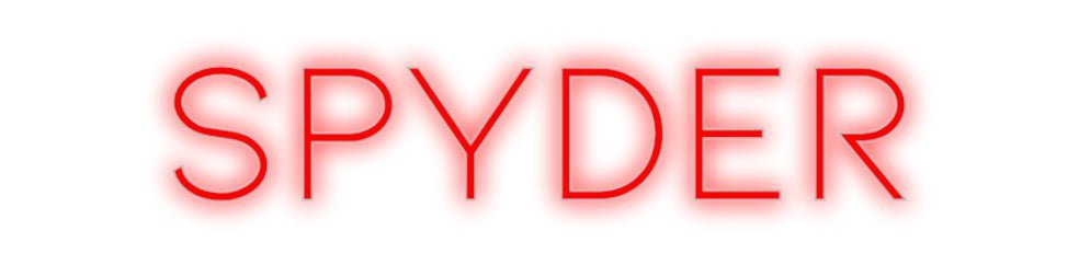 Konfiguriertes Neonschild: Spyder - Official Neon - led neon schild schriftzug personalisiert