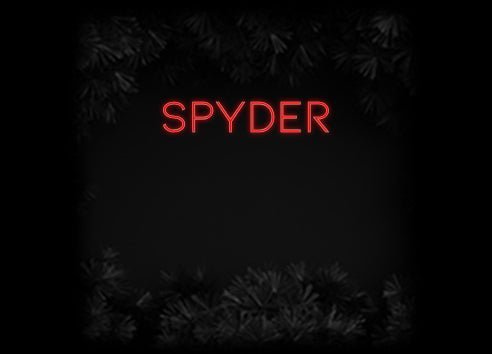 Konfiguriertes Neonschild: Spyder - Official Neon - led neon schild schriftzug personalisiert