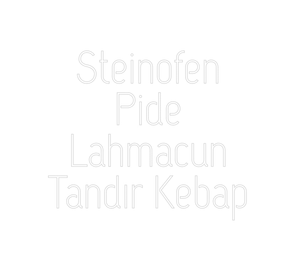 Konfiguriertes Neonschild: Steinofen ... - Official Neon - led neon schild schriftzug personalisiert