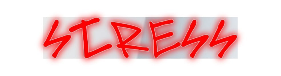 Konfiguriertes Neonschild: Stress - Official Neon - led neon schild schriftzug personalisiert