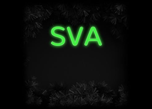 Konfiguriertes Neonschild: SVA - Official Neon - led neon schild schriftzug personalisiert
