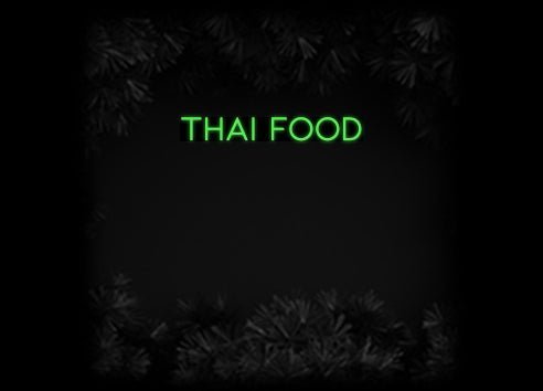 Konfiguriertes Neonschild: Thai Food - Official Neon - led neon schild schriftzug personalisiert