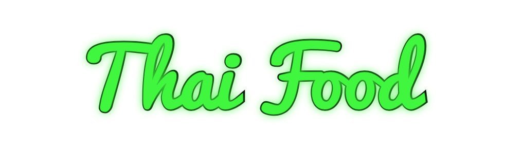 Konfiguriertes Neonschild: Thai Food - Official Neon - led neon schild schriftzug personalisiert