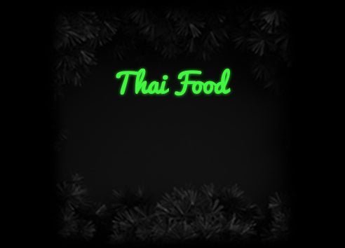 Konfiguriertes Neonschild: Thai Food - Official Neon - led neon schild schriftzug personalisiert