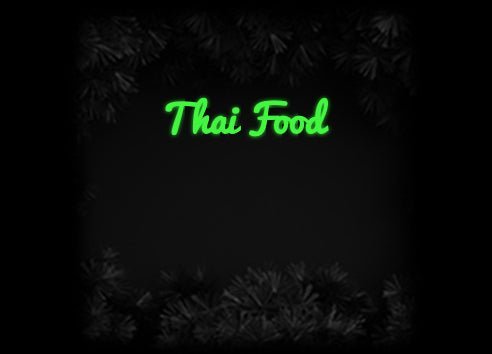 Konfiguriertes Neonschild: Thai Food - Official Neon - led neon schild schriftzug personalisiert