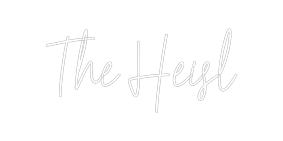 Konfiguriertes Neonschild: The Heisl - Official Neon - led neon schild schriftzug personalisiert
