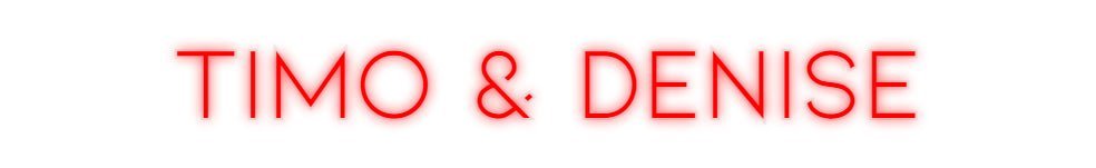 Konfiguriertes Neonschild: Timo & Denise - Official Neon - led neon schild schriftzug personalisiert