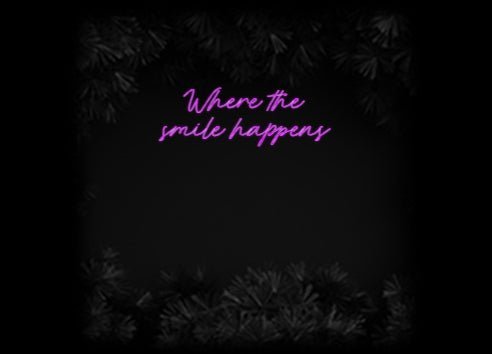 Konfiguriertes Neonschild: Where the sm... - Official Neon - led neon schild schriftzug personalisiert