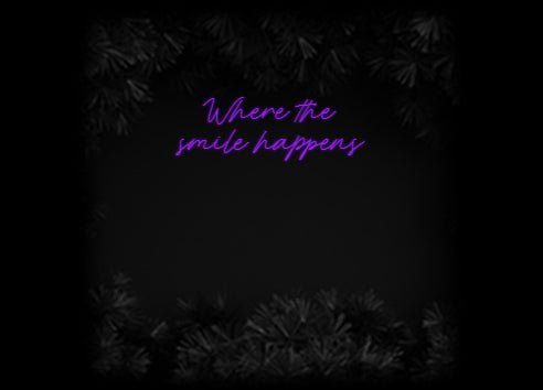 Konfiguriertes Neonschild: Where the sm... - Official Neon - led neon schild schriftzug personalisiert