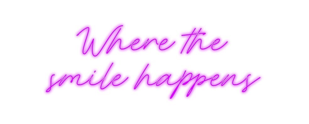 Konfiguriertes Neonschild: Where the sm... - Official Neon - led neon schild schriftzug personalisiert
