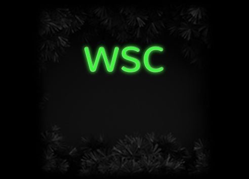 Konfiguriertes Neonschild: WSC - Official Neon - led neon schild schriftzug personalisiert