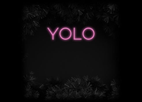 Konfiguriertes Neonschild: YOLO - Official Neon - led neon schild schriftzug personalisiert