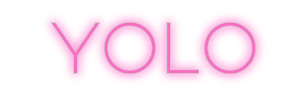 Konfiguriertes Neonschild: YOLO - Official Neon - led neon schild schriftzug personalisiert