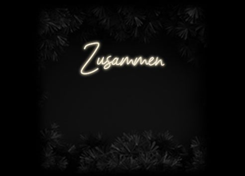 Konfiguriertes Neonschild: Zusammen - Official Neon - led neon schild schriftzug personalisiert