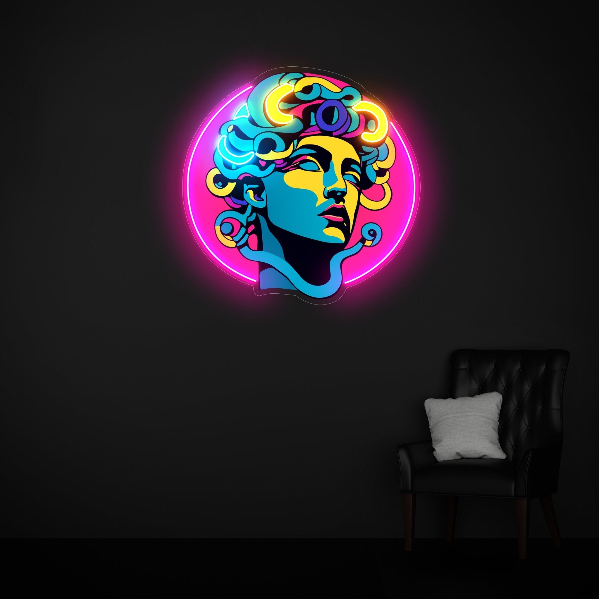 LED Neon Schild - Medusa - UV Druck - Official Neon - led neon schild schriftzug personalisiert