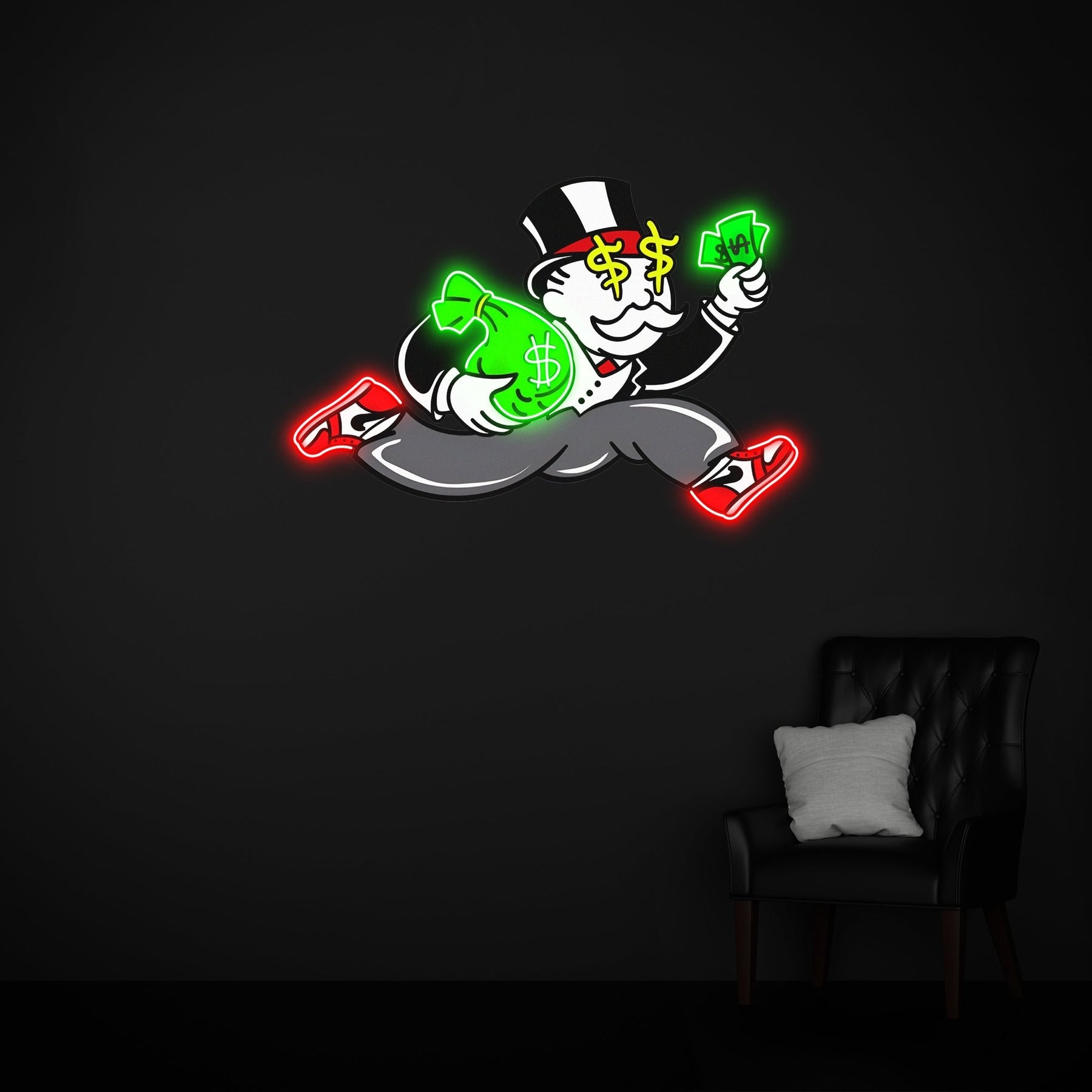 LED Neon Schild - Monopoly - UV Druck - Official Neon - LED Neon Schild ...