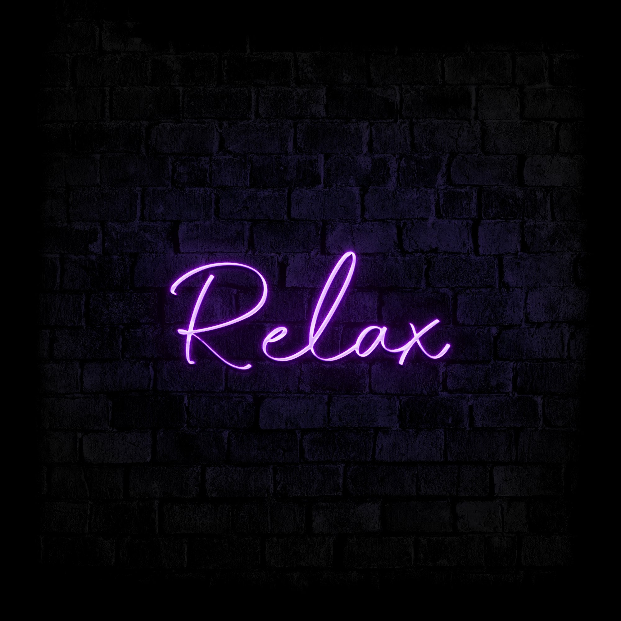 Relax - Neonschild - Official Neon - led neon schild schriftzug personalisiert