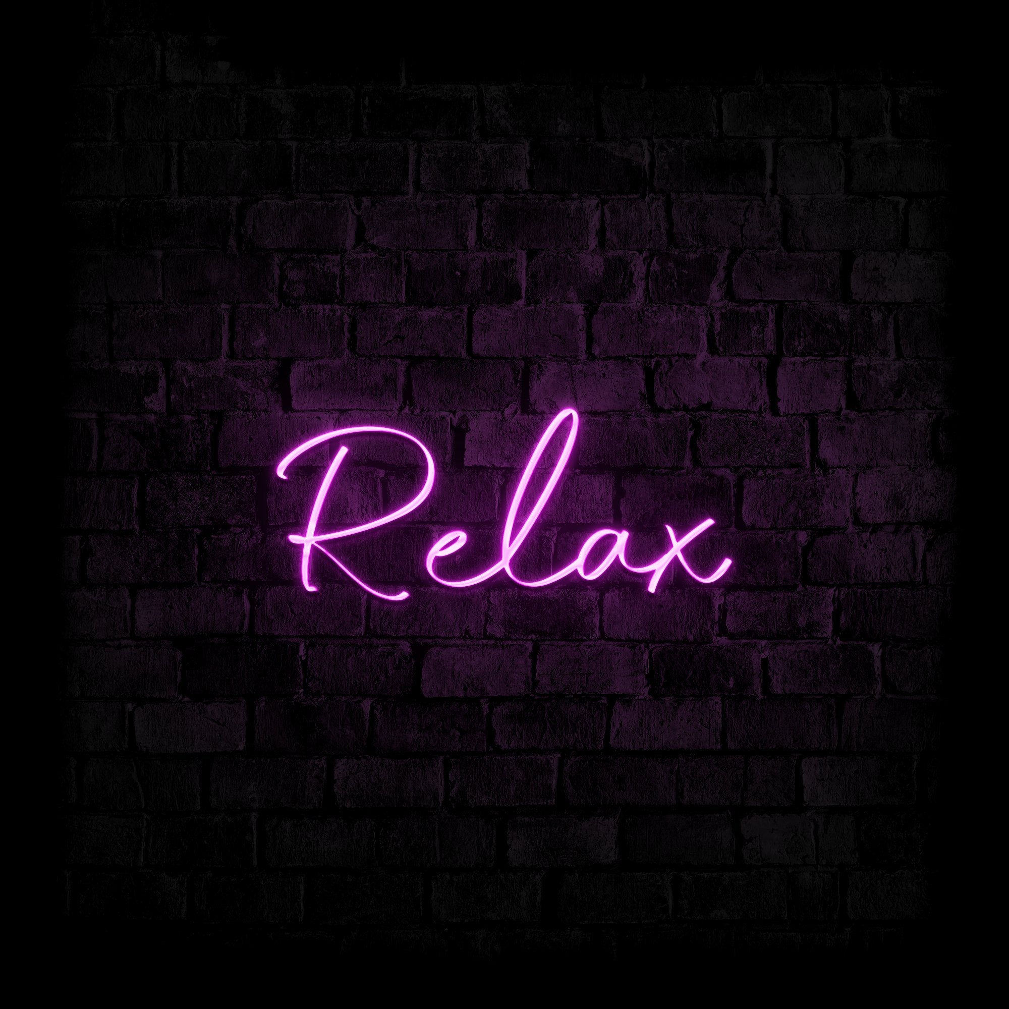 Relax - Neonschild - Official Neon - led neon schild schriftzug personalisiert