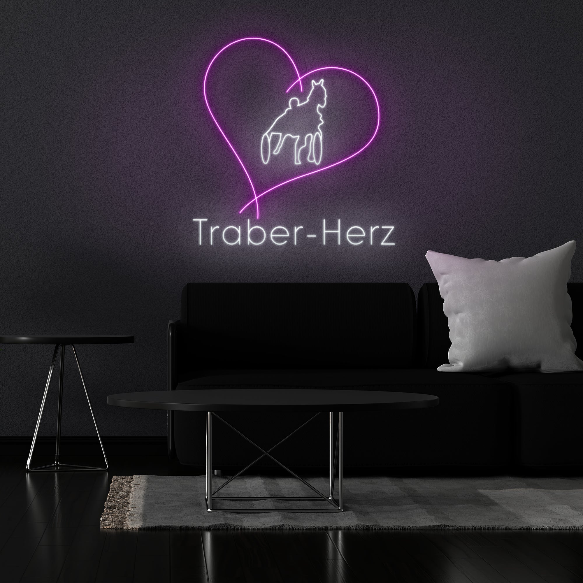 Traber-Herz - LED Neonschild - Official Neon - led neon schild schriftzug personalisiert